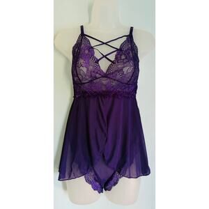 Evelust Purple Lingerie Small NWOT